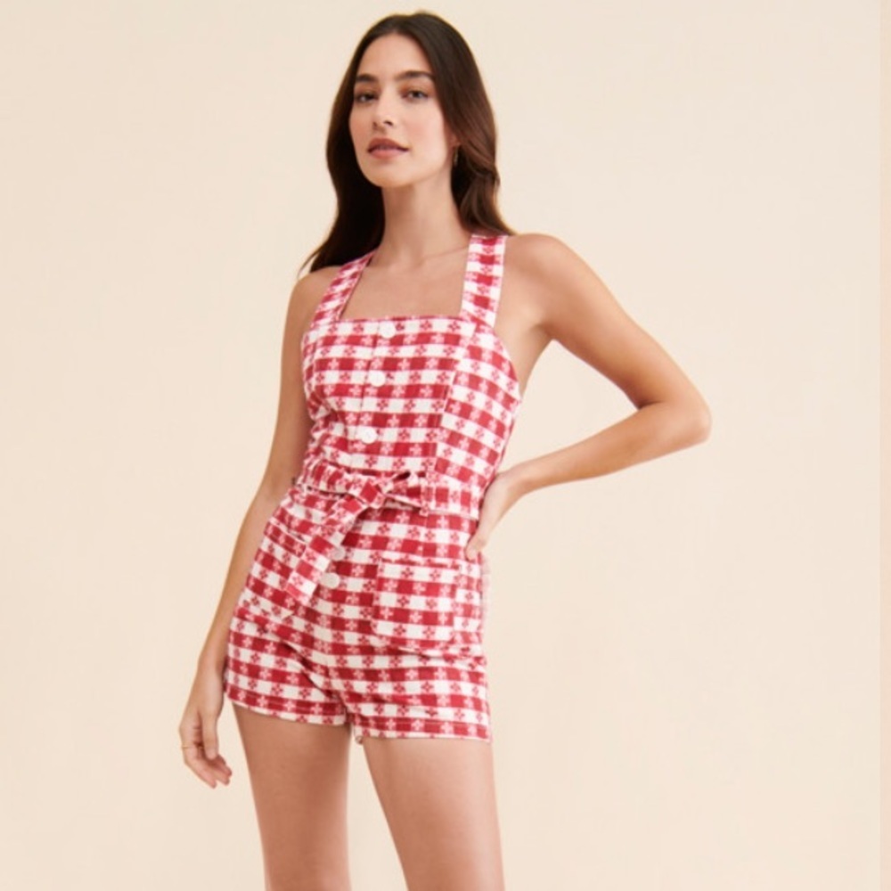 Rachel Antonoff daisy picnic table romper size 20